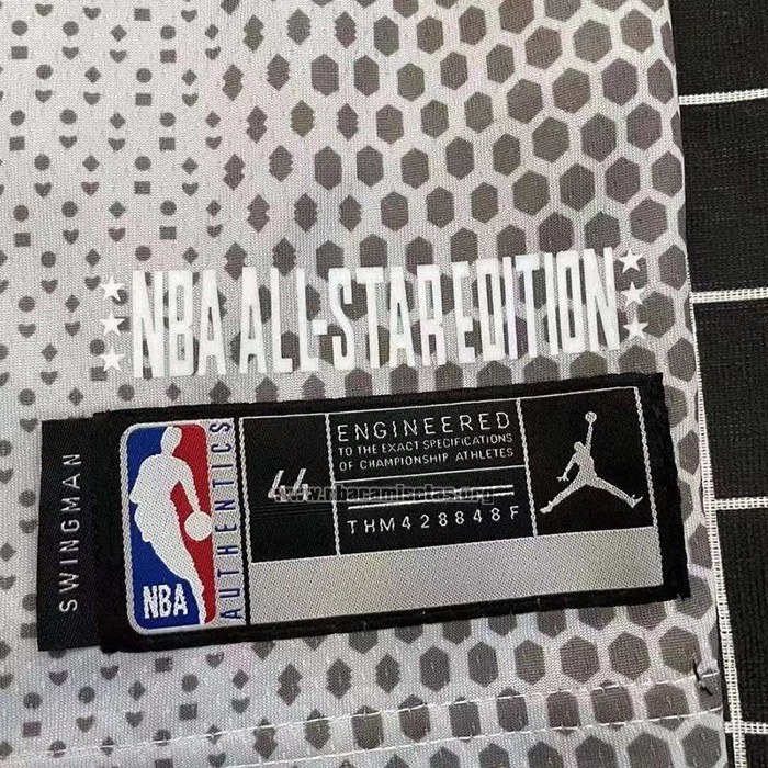 Camiseta All Star 2022 Los Angeles Lakers LeBron James NO 6 Gris